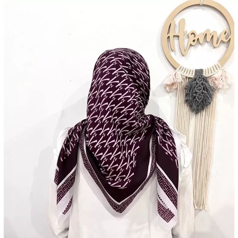 kerudung/hijab segi empat motif LASABELLE dan VN terbaru