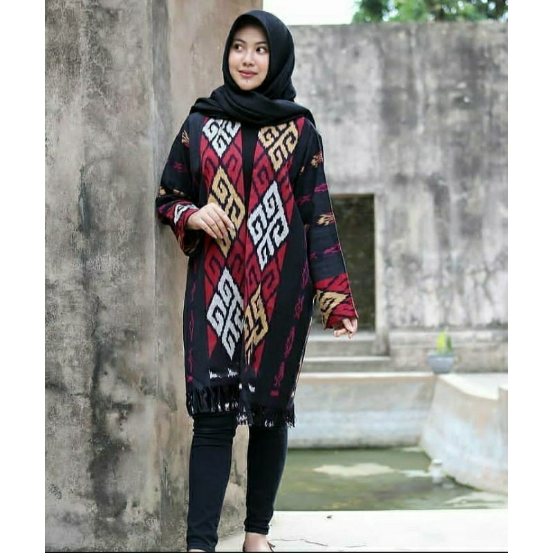 Outer Tenun - Outer Long Tenun - Outer Full Tenun - Baju Tenun Wanita