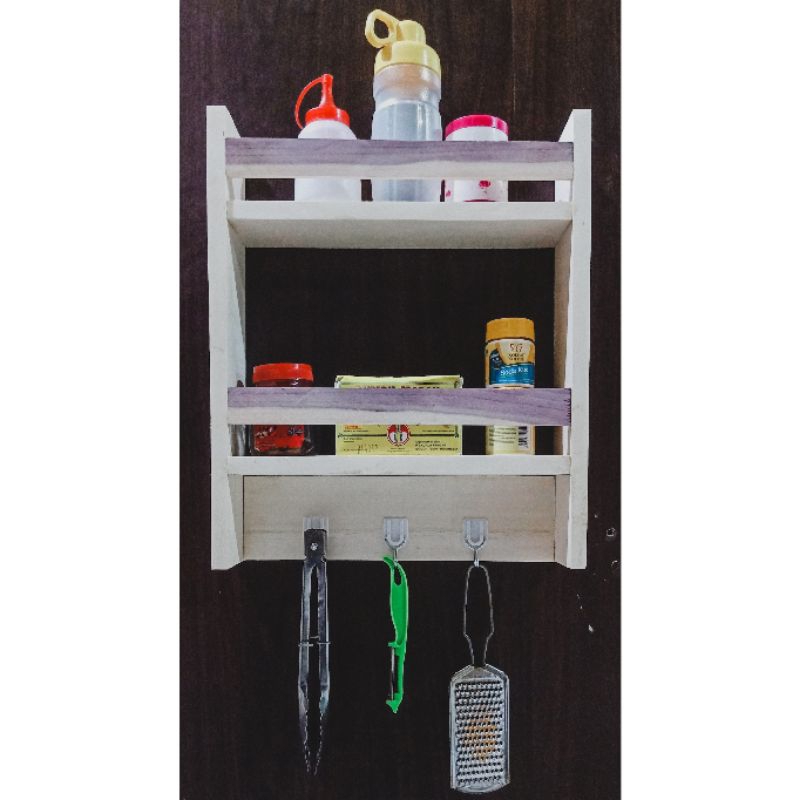 RAK BUMBU DAPUR AESTHETIC | RAK GANTUNG BUMBU DAPUR | RAK DAPUR TEMPEL MINIMALIS