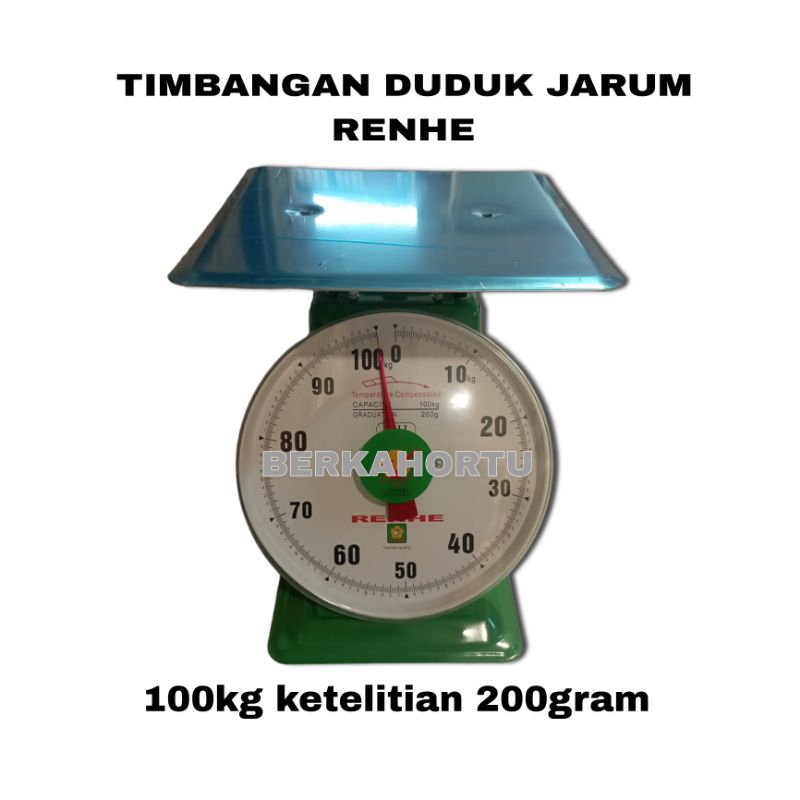 Timbangan duduk jarum renhe 100kg ketelitian - 200gram