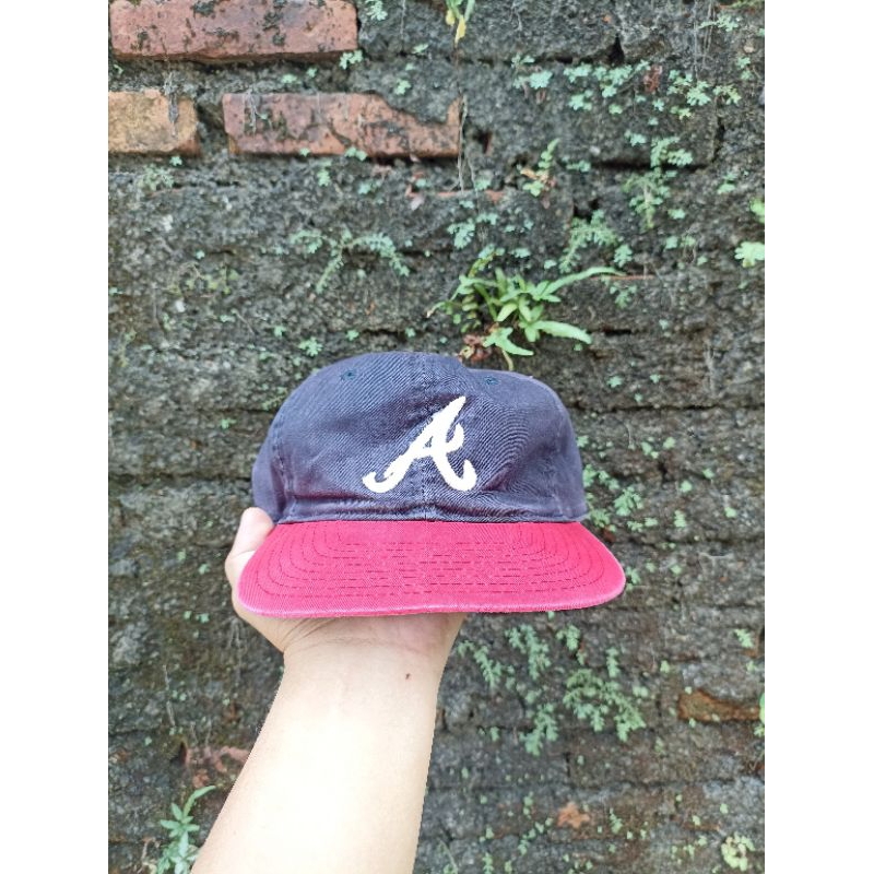 Vintage Atlanta Braves MLB world Series Baseball SnapBack Hat Adjustable Adult Size