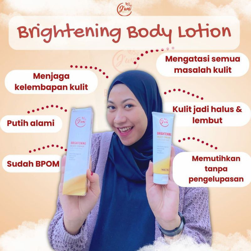 Jiwa Beauty Body Cream Whitening 100ml