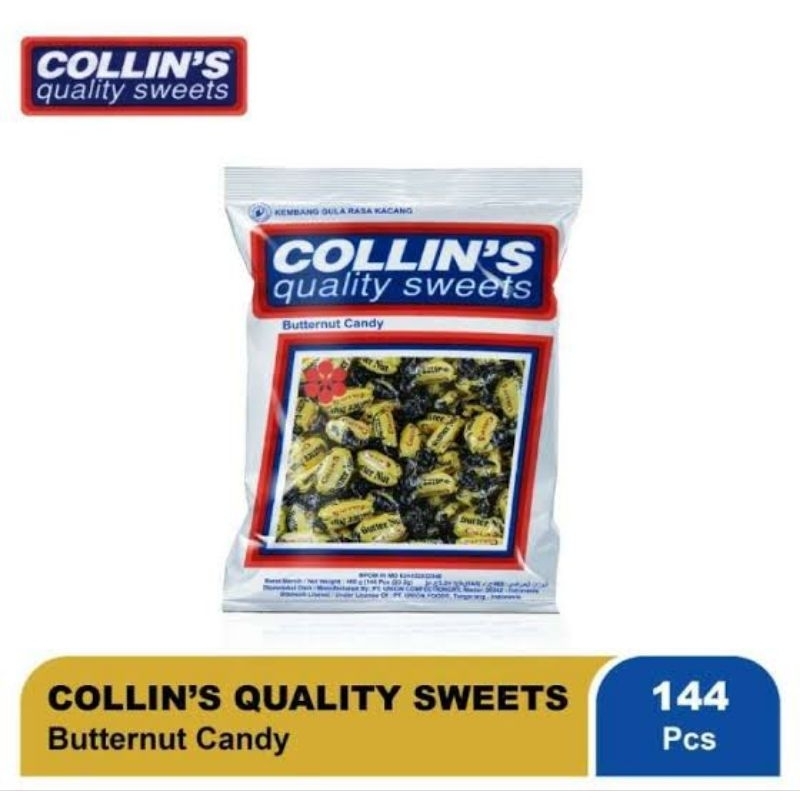 

Permen Butternut Collins Kacang Peanut Candy Isi 144 Pcs