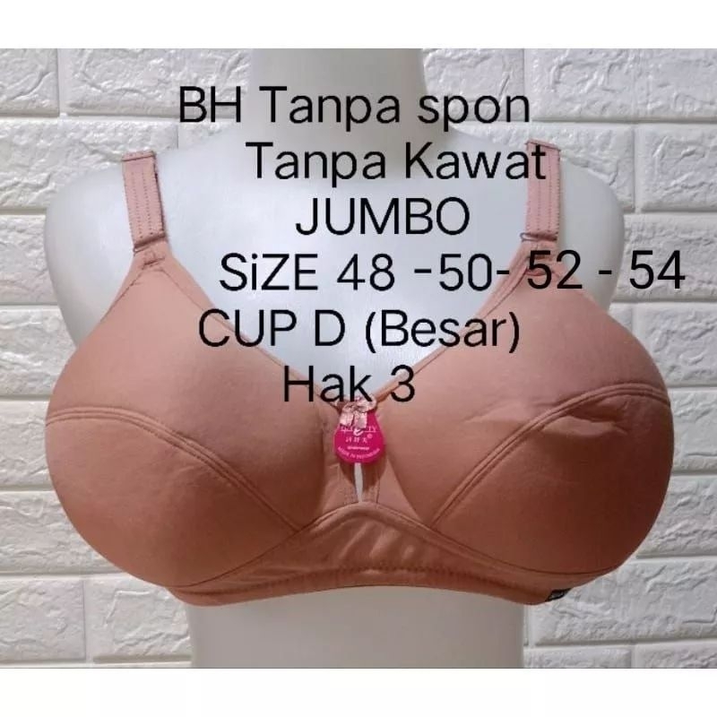 Bra Super Jumbo Cup D Ld 140 / Bra Super Jumbo Cup D Size 52 54 / Bra BH Bigsize  48 50 52 54 Ld 140