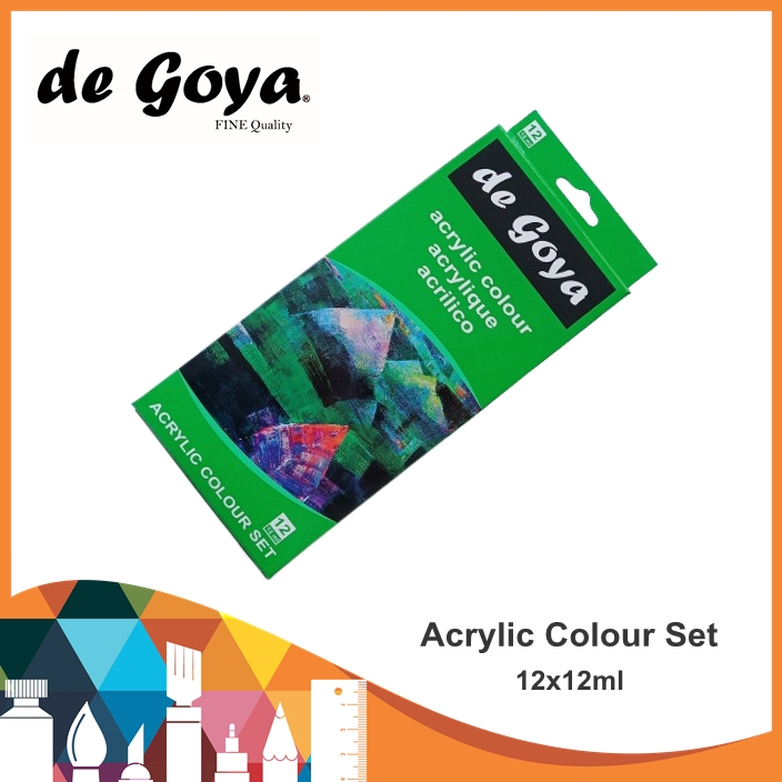 

De Goya Acrylic Colour Set 12x12ml / Cat Acrylic / Acrylic Set / Acrylic Paint Set