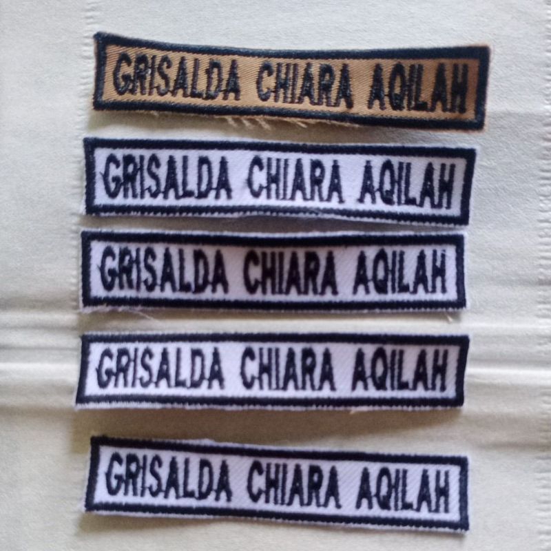 

Bordir Tag Nama Sekolah Atau Kantor