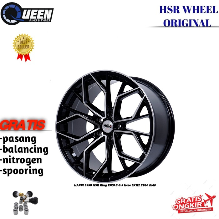 Velg mobil audi,mercy,bmw,porsche,vw HSR HAPPI Ring19