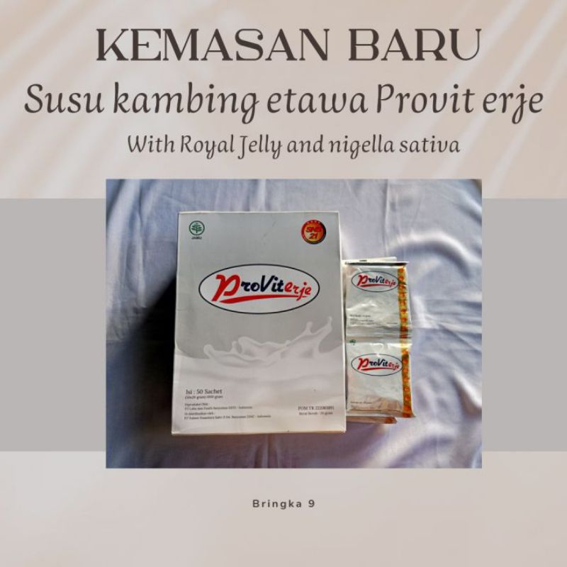 Susu Provit(susu kambing etawa) 1box isi 50 saccet