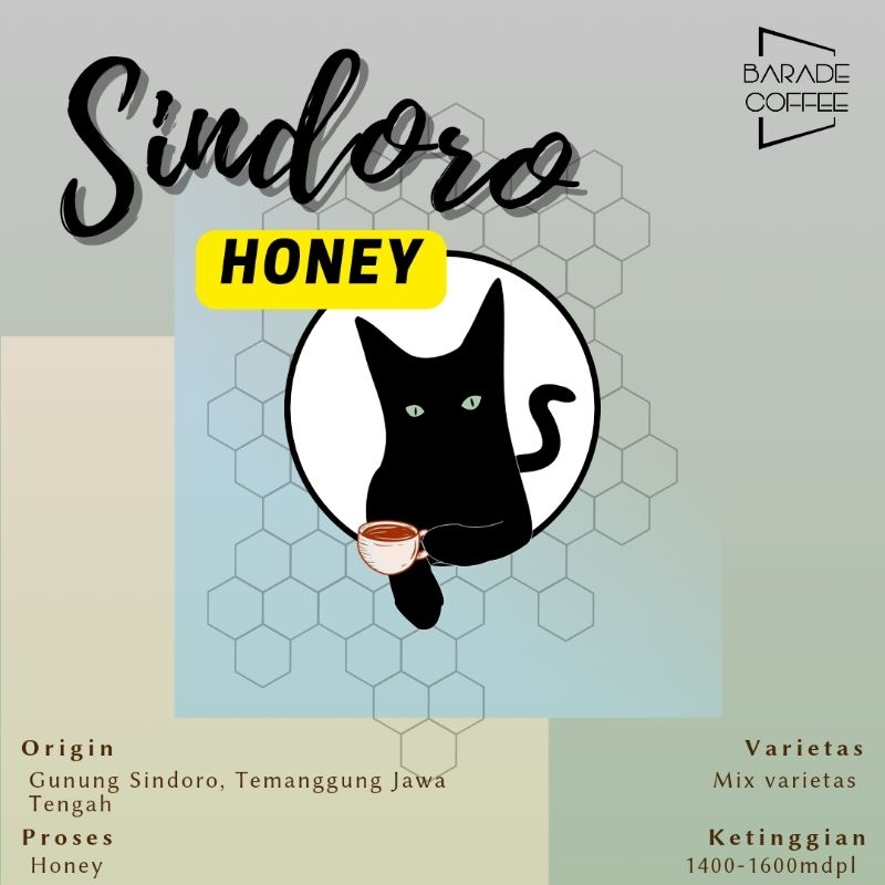 

Kopi Arabika Sindoro Honey 200gr biji / bubuk