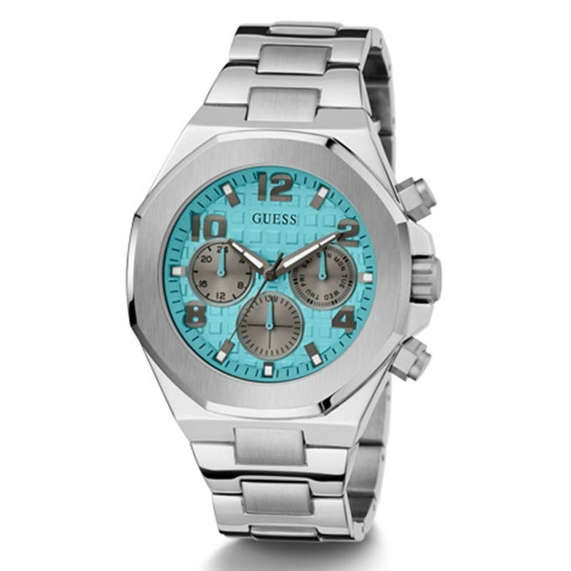 Terbaru GUESS GW0489G3 Original EMPIRE Jam Tangan Pria Analog Silver Stainless