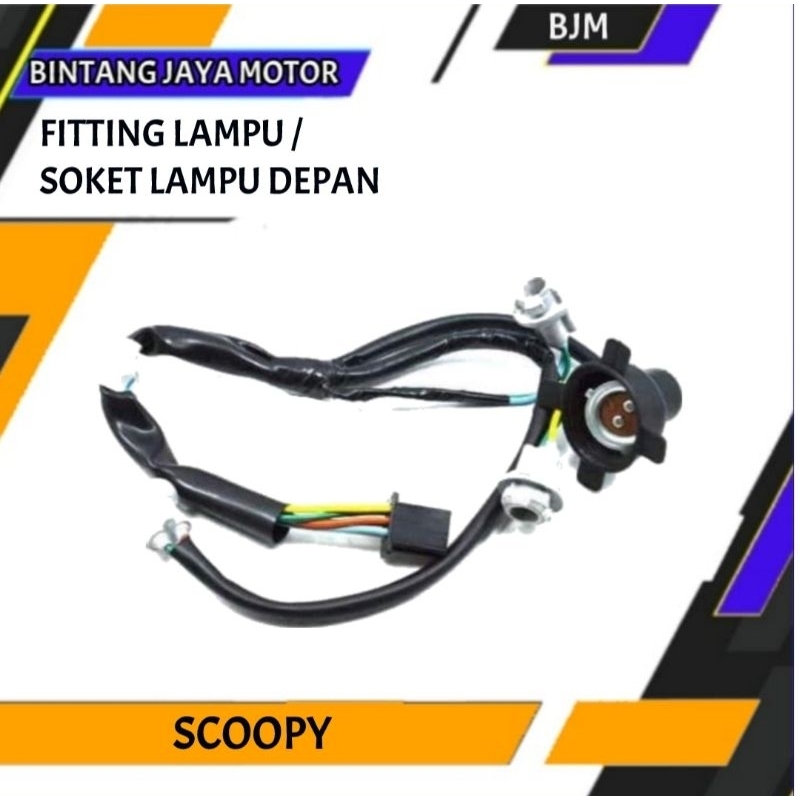 FITTING / COP / SOCKET / SOKET LAMPU DEPAN SCOOPY