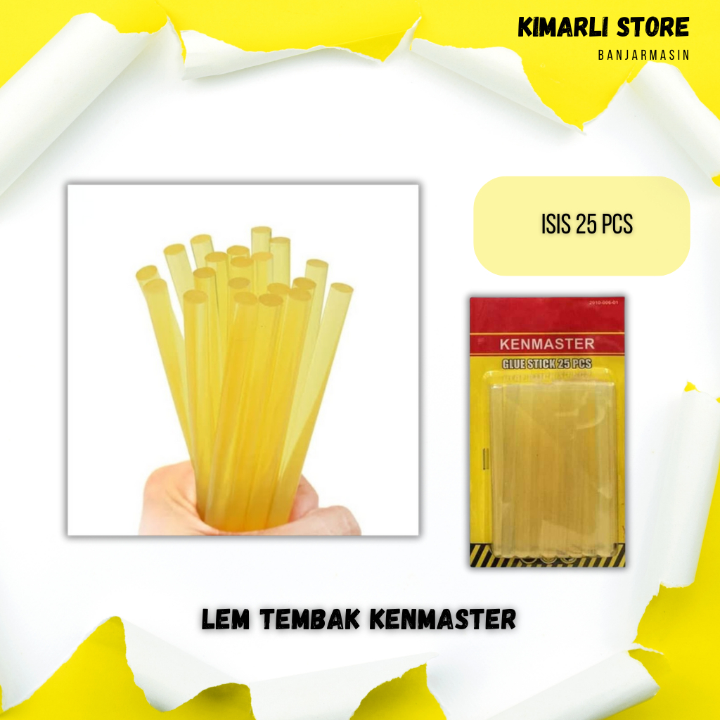 

Lem Tembak Kenmaster / Glue Stick isi 25 pcs By. Kimarli