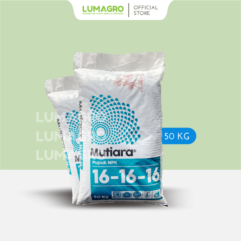 Pupuk NPK Mutiara 161616 50kg Meroke Meningkatkan Pertumbuhan Tanaman