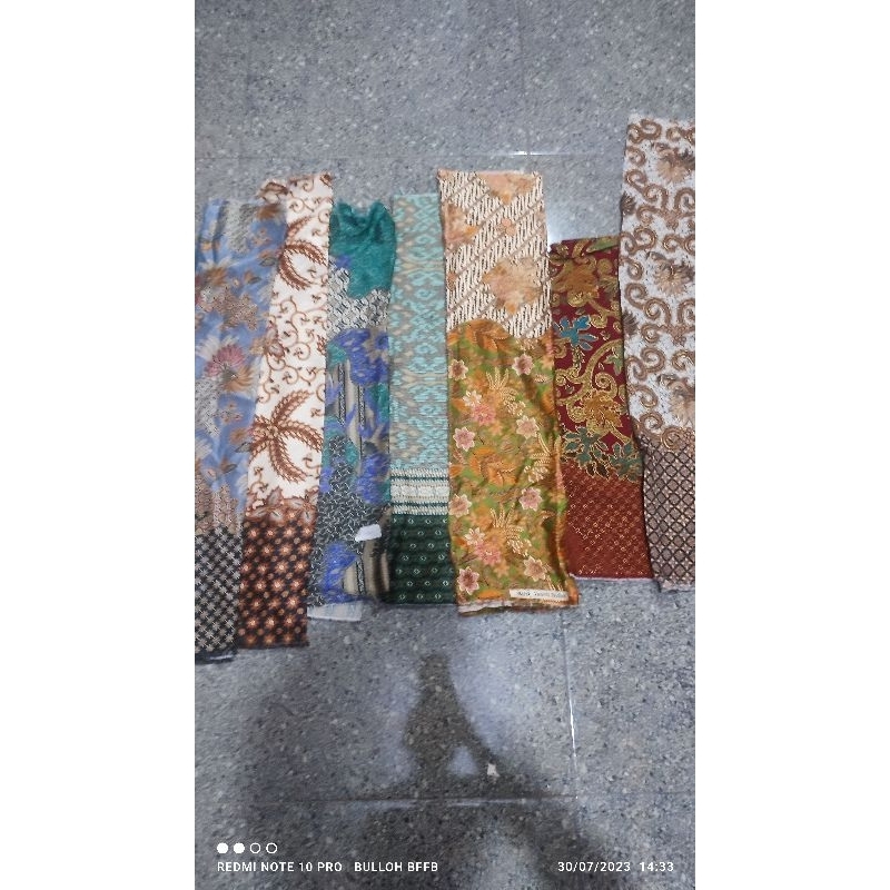 KAIN PERCA BATIK SEMI SUTRA DAN SANWOS KILOAN