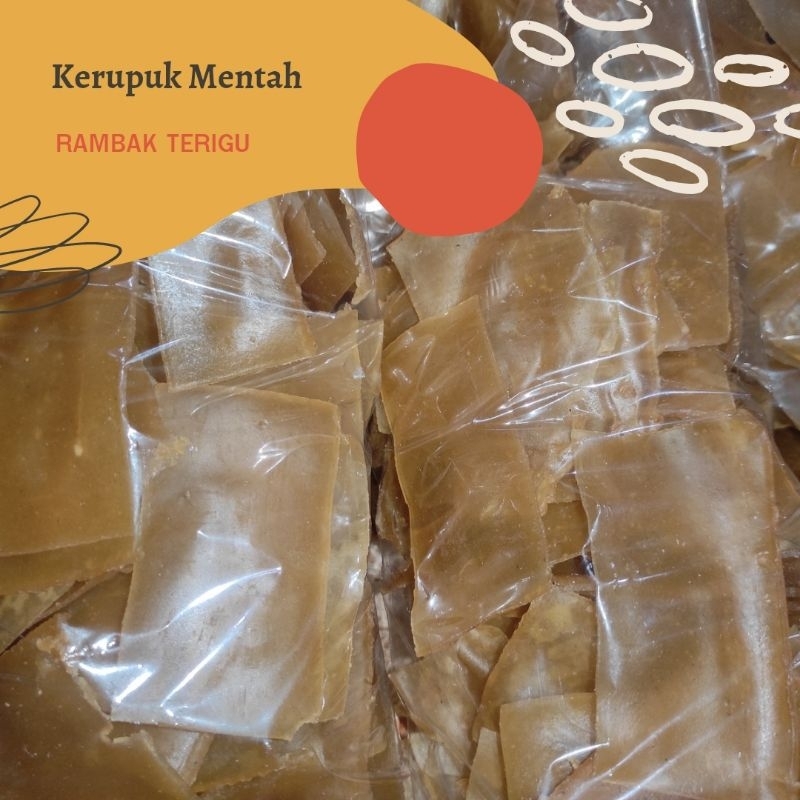 

(1 KG) KERUPUK RAMBAK TERIGU KOTAK / KRUPUK LAYUR MENTAH