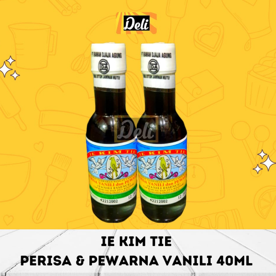 

Ie Kim Tie Perisa dan Pewarna Vanili Cair 40ml