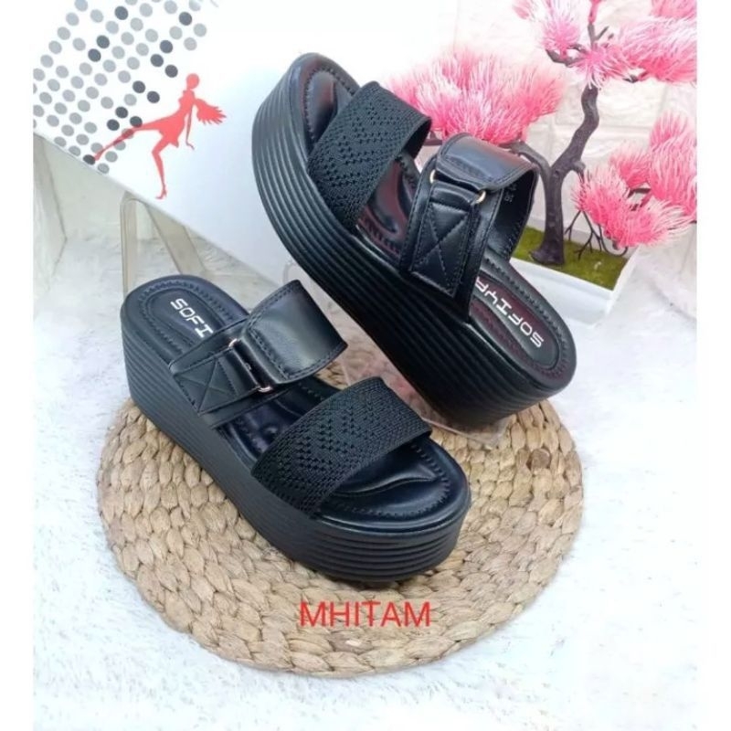Wedges Wanita premium/Sandal wedges Sofiya/SOFIYA murah/Sandal Slop Wanita/Sandal wedges SOFIYA /Sof