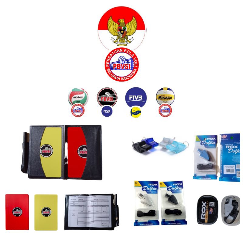 Paket Hemat A Perlengkapan Wasit Bola Voli / wasit nasional / perlengkapan wasit murah