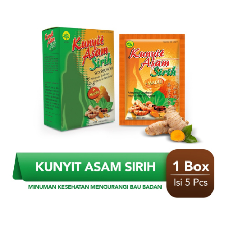 

Sido Muncul Minuman Kunyit Asam Sirih 5's - Mengurangi Bau Badan