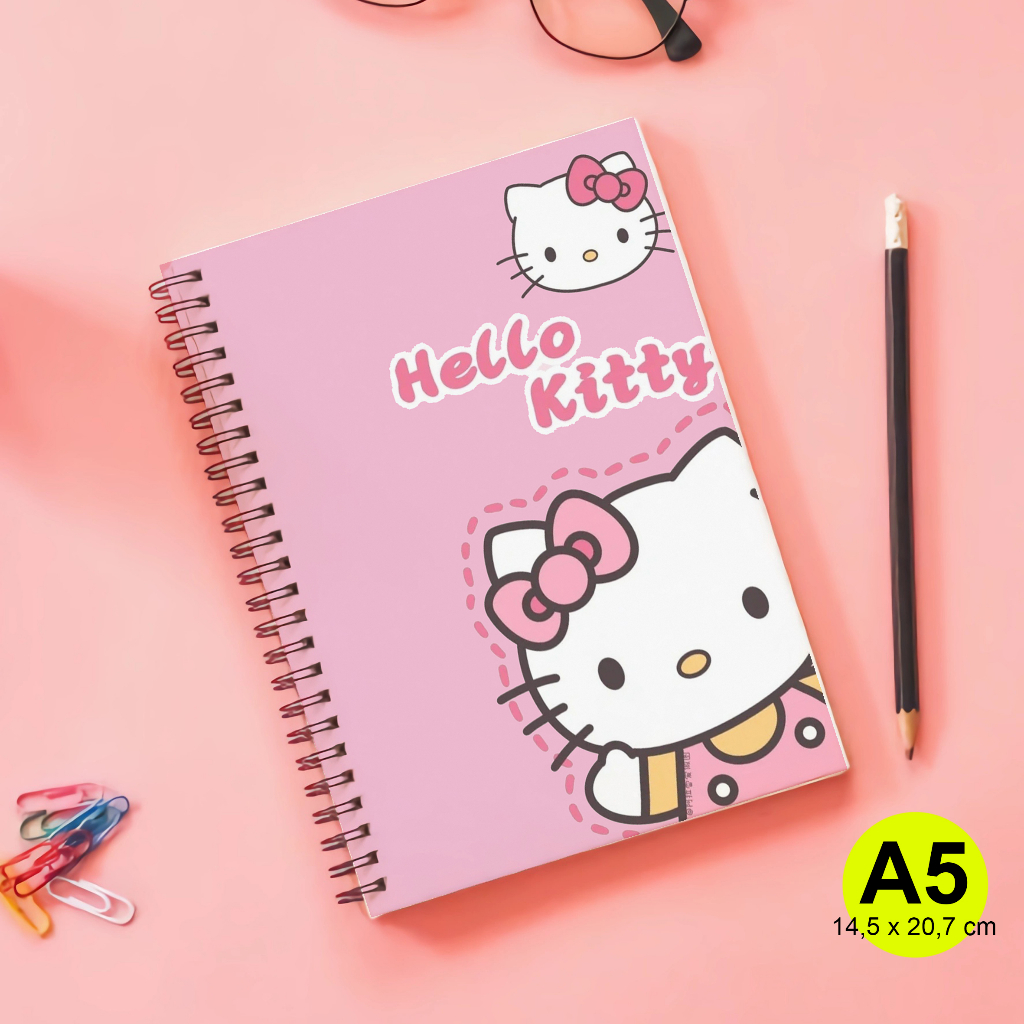 

NOTEBOOK A5 SPIRAL HELLO KITTY SA5011