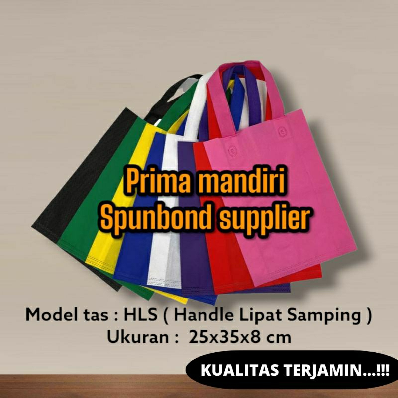

Tas spunbond goodie bag 25x35 x10 cm ,tas belanja,tas souvenir,promosi,tote bag,tas ultah,tas sablon
