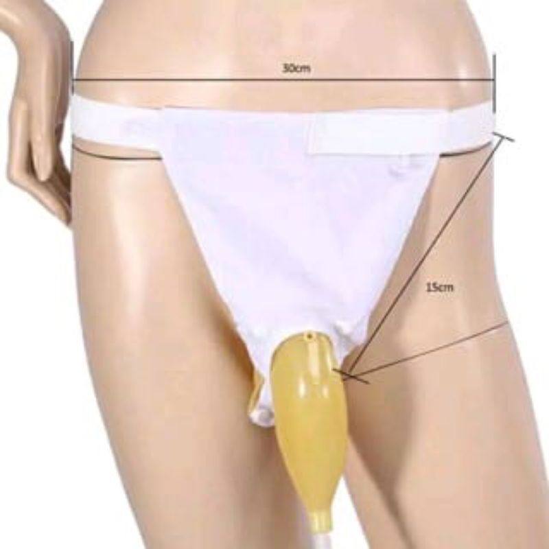 Urine External / Alat bantu kencing untuk Pria &amp; Wanita Set dgn urine bag