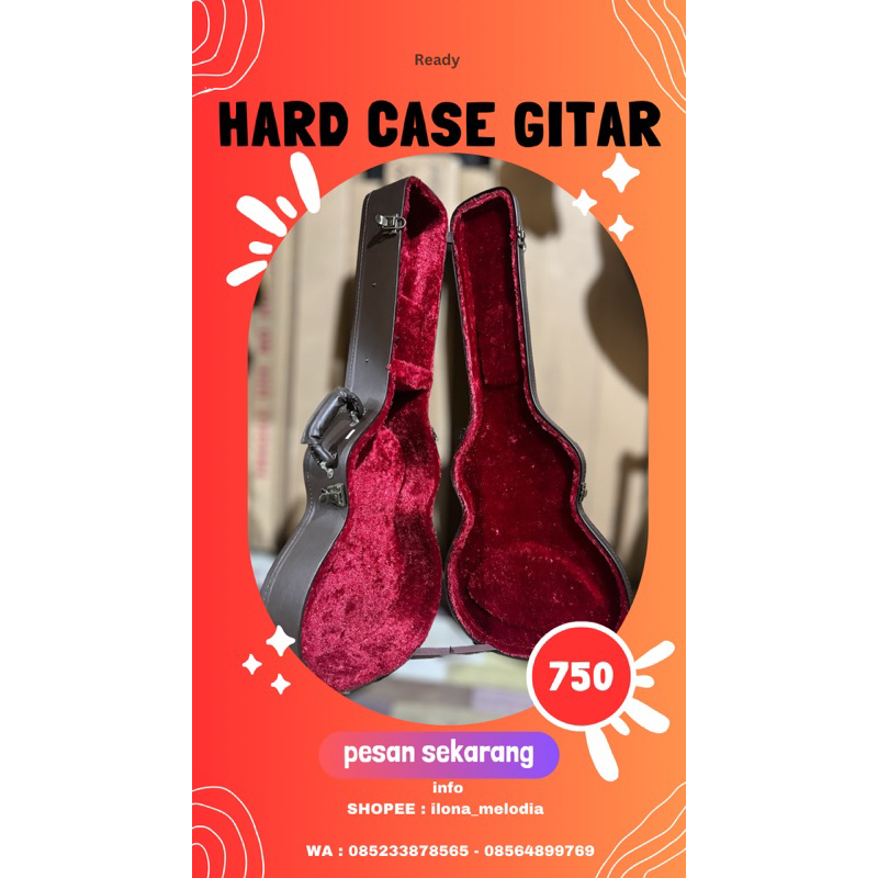 HARDCASE GITAR Akustik / HARDCASE GITAR Eletrik / HARDCASE GITAR 3/4