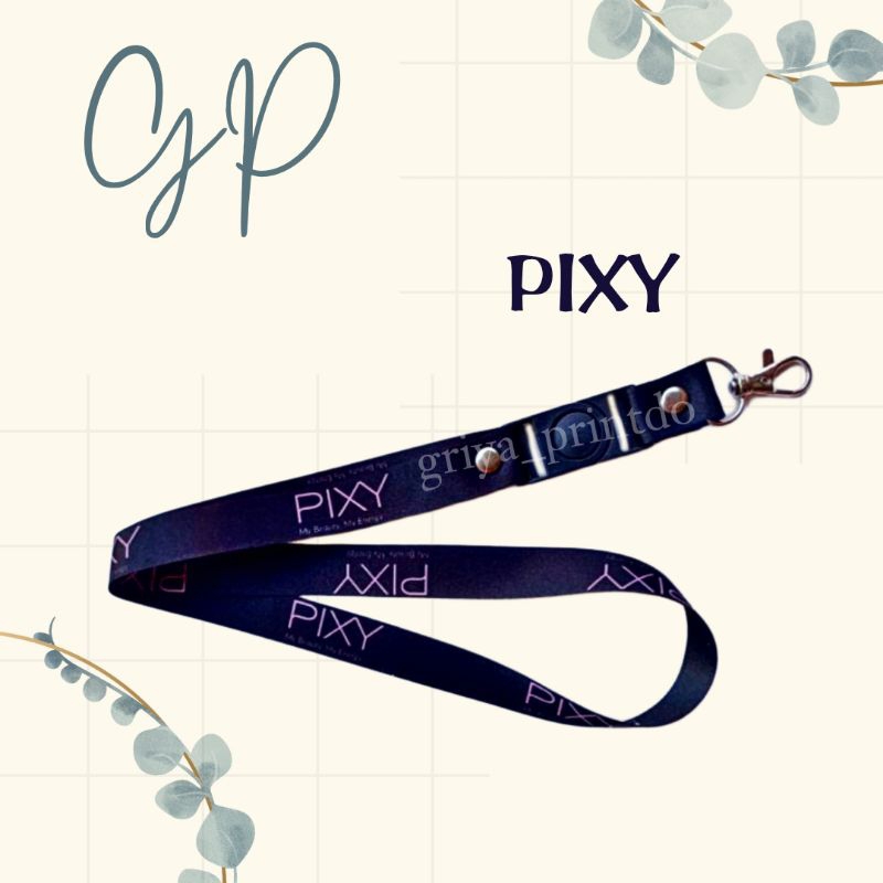 

LANYARD ID CARD PIXY /TALI ID CARD PIXY FREE GANTUNGAN HP