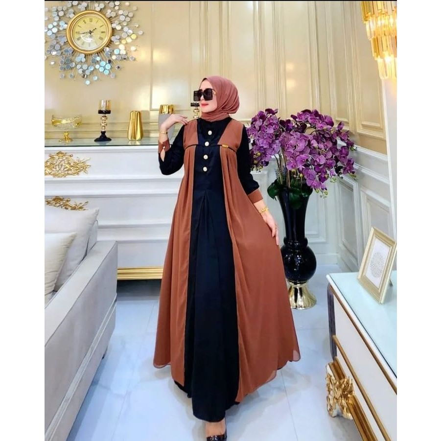 COD Hania Dress Ceruty Babydoll Premium // Gamis Wanita Muslim Jumbo M L XL XXL // Dress Pesta Wanita Muslim // Baju Kondangan Wanita Terbaru 2023 // Fashion Wanita Muslimah // Gamis Malaysia Kekinian // Outfit Wanita Remaja Termurah // Casual Dress