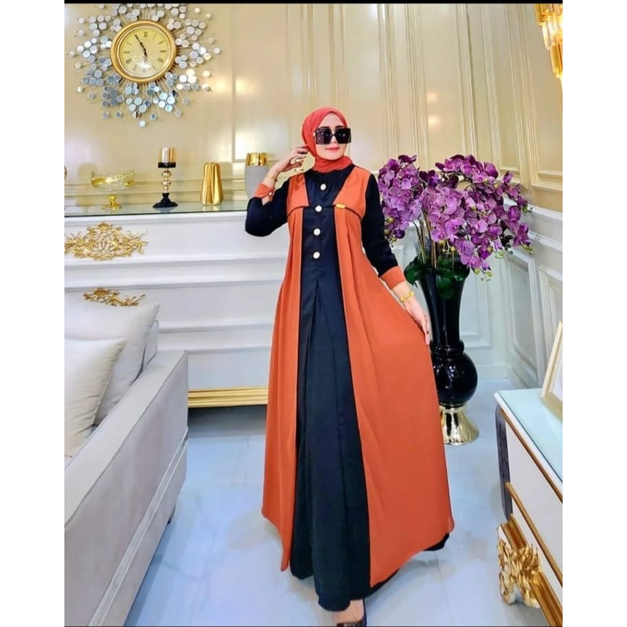 COD Hania Dress Ceruty Babydoll Premium // Gamis Wanita Muslim Jumbo M L XL XXL // Dress Pesta Wanita Muslim // Baju Kondangan Wanita Terbaru 2023 // Fashion Wanita Muslimah // Gamis Malaysia Kekinian // Outfit Wanita Remaja Termurah // Casual Dress