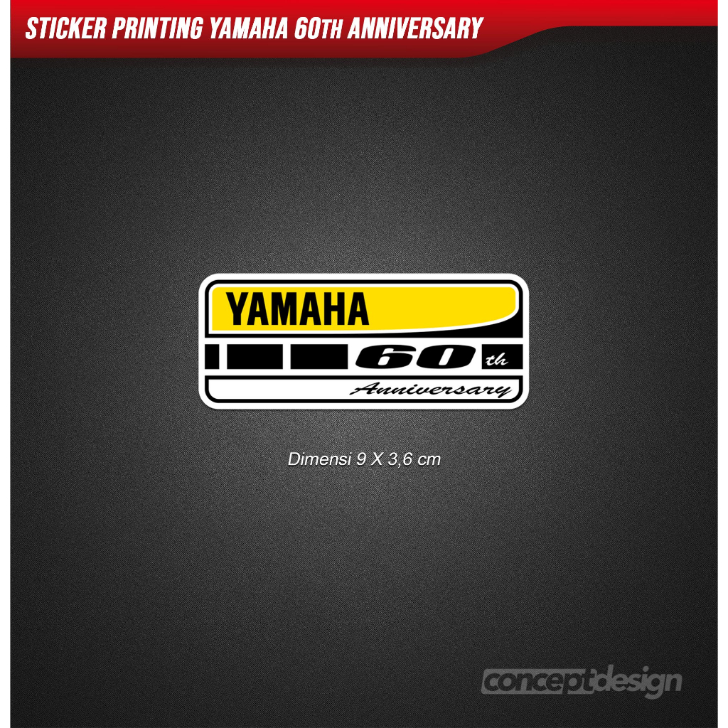 Sticker Yamaha 60th Anniversary
