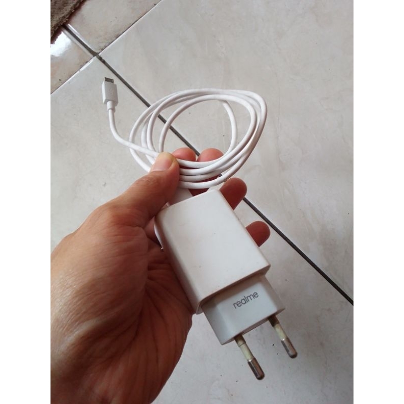Charger realme original bekas bawaan
