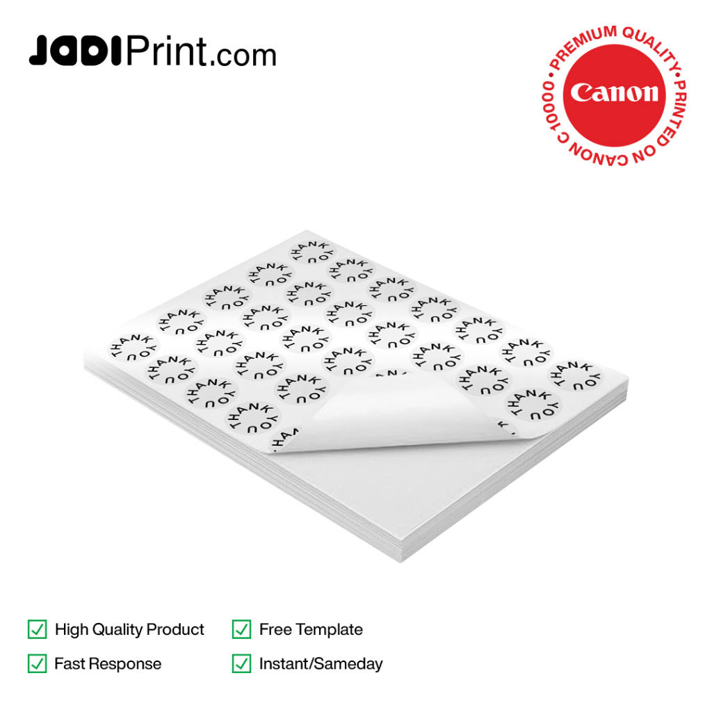 

Sticker Transparan A3 + Cutting / Mesin Canon C10000