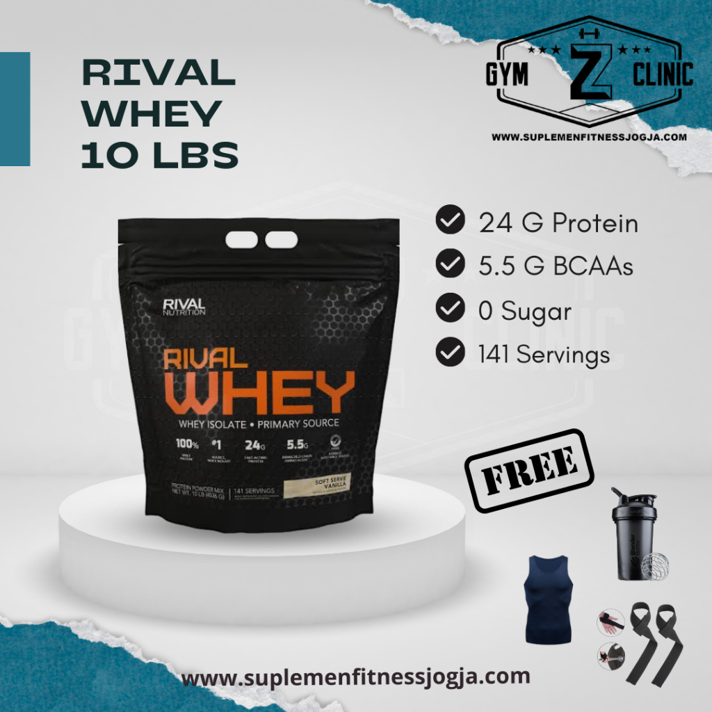 RIVAL Nutrition Rival Whey Protein 10lbs 10lb Whey Protein Isolate 4.5kg kg 10 lb lbs susu protein
