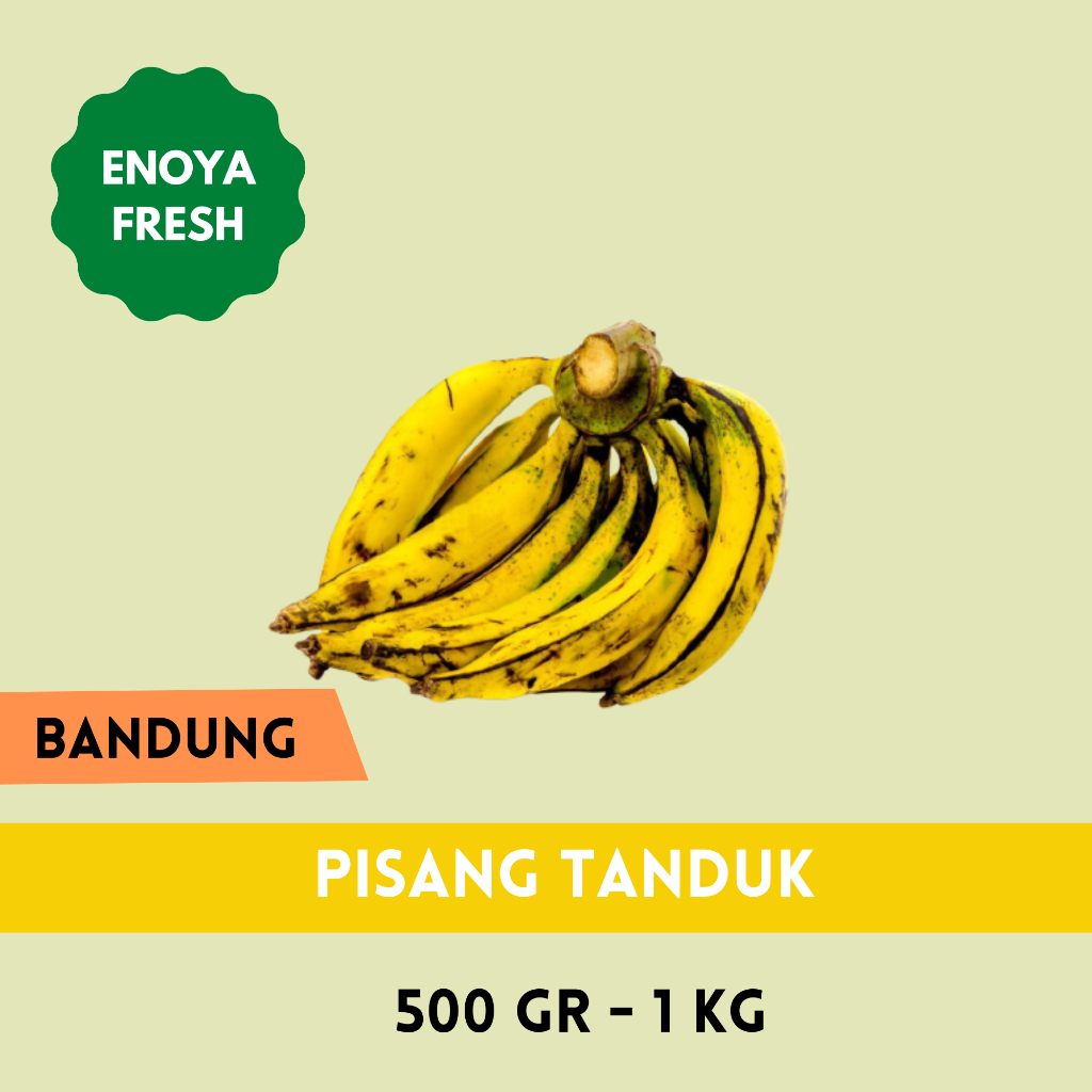 

Pisang Tanduk 500 gr - 1 kg Bandung