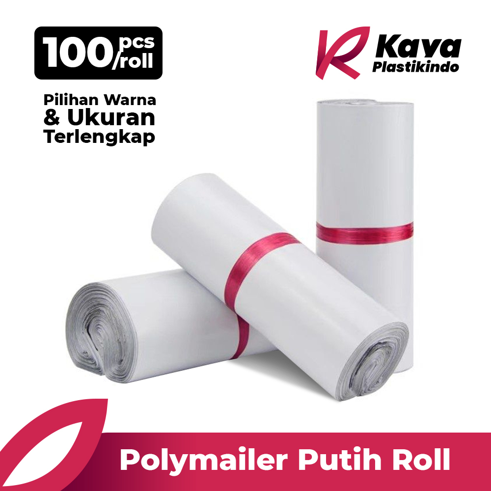 

Plastik Kemasan Polymailer Putih Roll