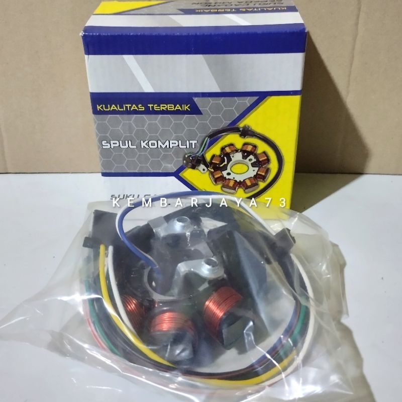 Spul Komplit Force 1 Spul + Fuser Spul Spull Stator Asy Plus Pulser  Yamaha Force 1 F1ZR