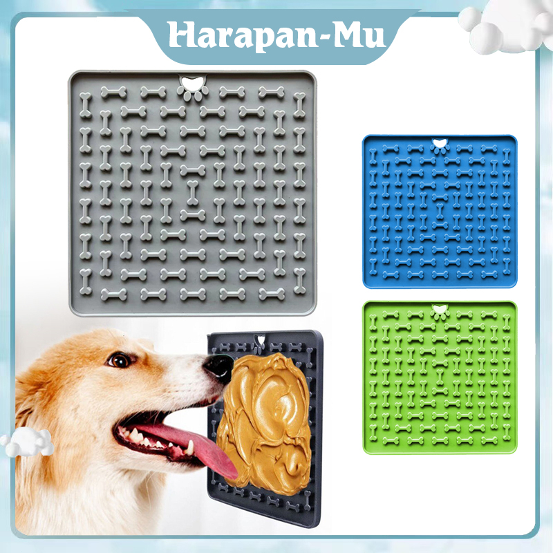 Slow Feeder Anjing Kucing Tempat Makan Kucing Pet Licking Mat Slow Feeder Untuk Peliharaan
