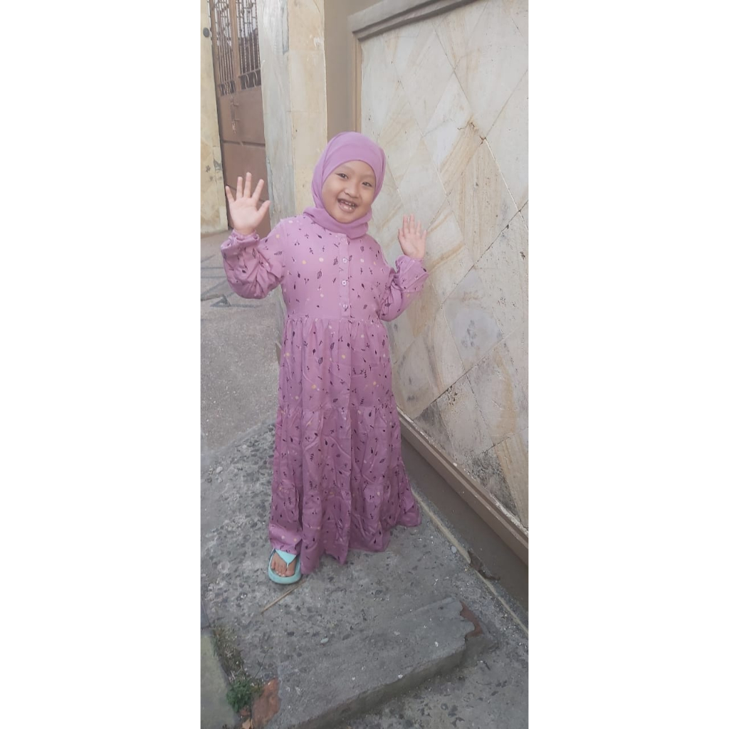 Homey Dress Gamis Anak Motif SOFIA SERIES - Bahan Katun Rayon Premium - Baju Muslimah Anak Busana