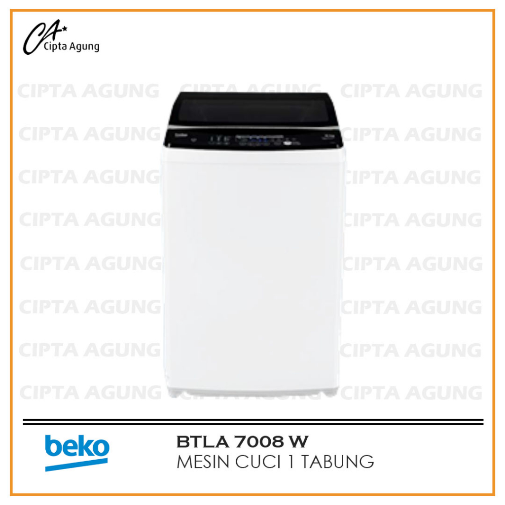 BEKO BTLA7008W BTLA 7008W BEKO MESIN CUCI TOP LOADING 1 TABUNG 7KG