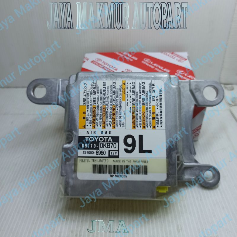 ECU Modul Sensor Air Bag Airbag 89170-0KB70 Innova Reborn