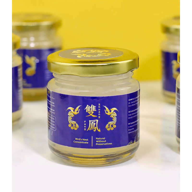 

Shuang Feng Bird’s Nest - Minuman Sarang Burung Walet Alami 100 ml (Tanpa Pengawet) - Natural Bird's Nest Drink - ISI 1