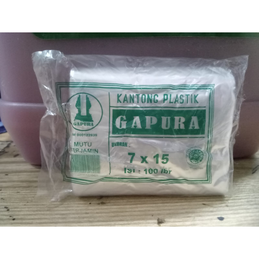 PLASTIK SAMBAL GAPURA/ plastik bening/sambal