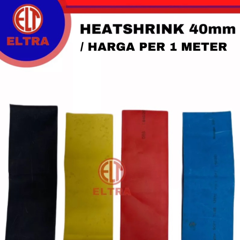 HEATSHRINK 40mm WARNA WARNI LENGKAP ECER, isolasi bakar, selongsong bakar