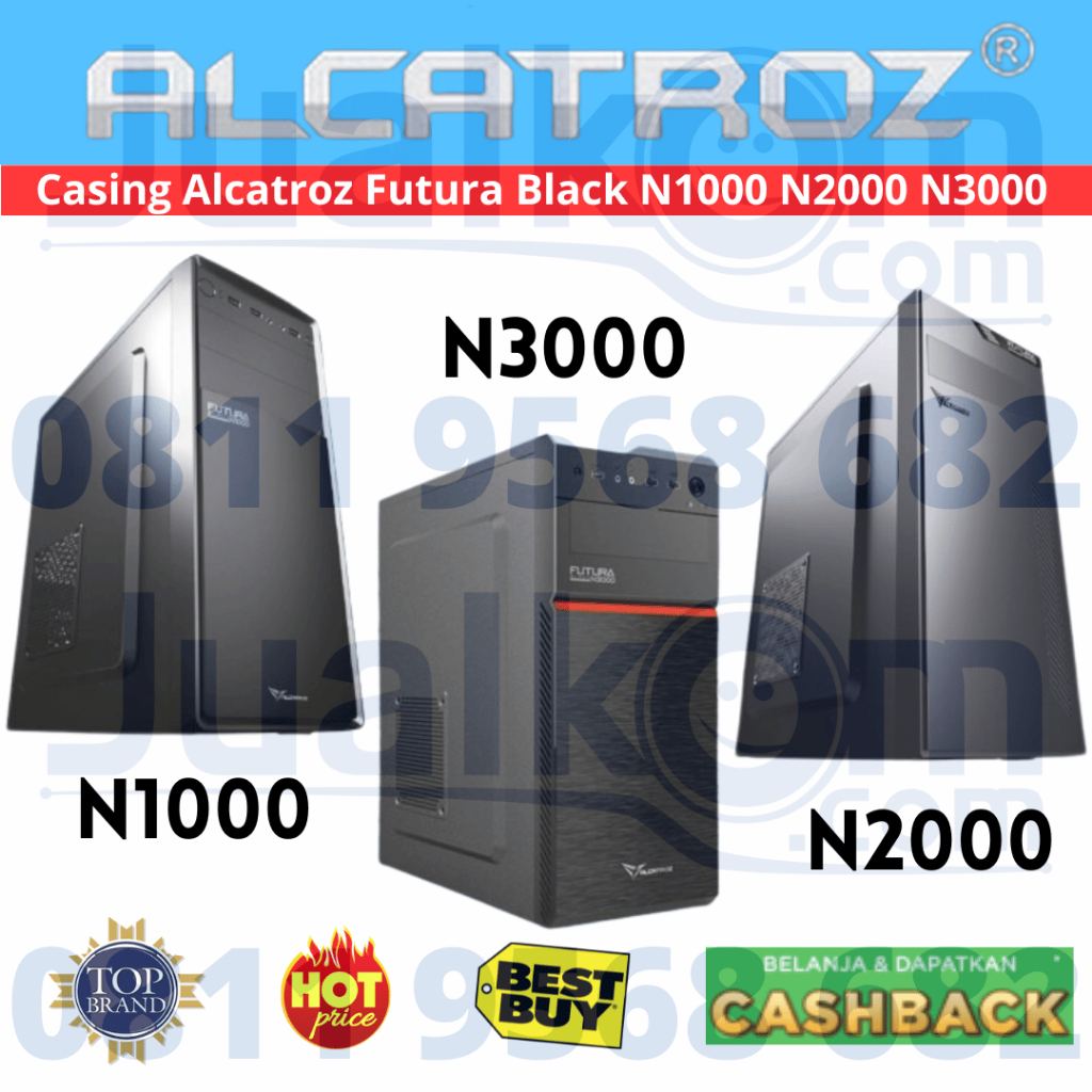 Casing PC Alcatroz Futura BLACK N1000 N2000