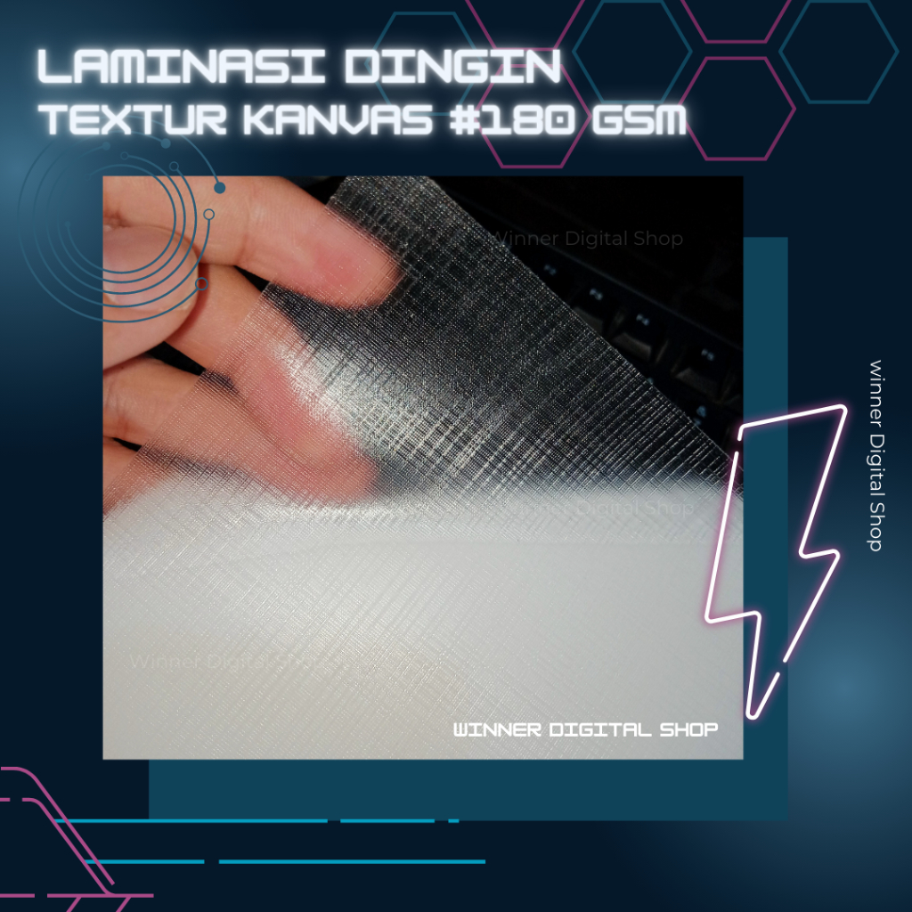 Kertas Laminating Dingin Kanvas/ Laminasi Kanvas isi 10 A4