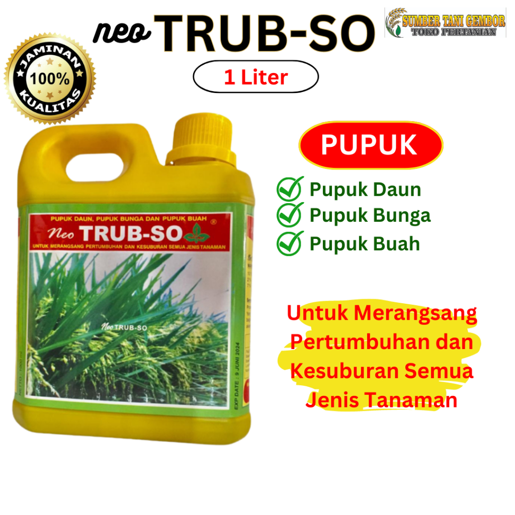 Neo TRUB-SO 1 Liter - Pupuk Cair Daun, Bunga dan Buah