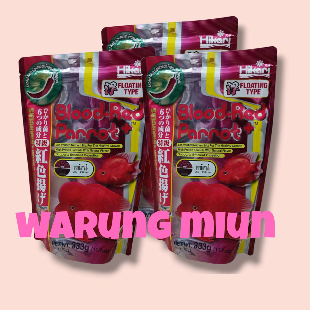 Pelet Hikari Tropical Blood Red Parrot Mini 333gr