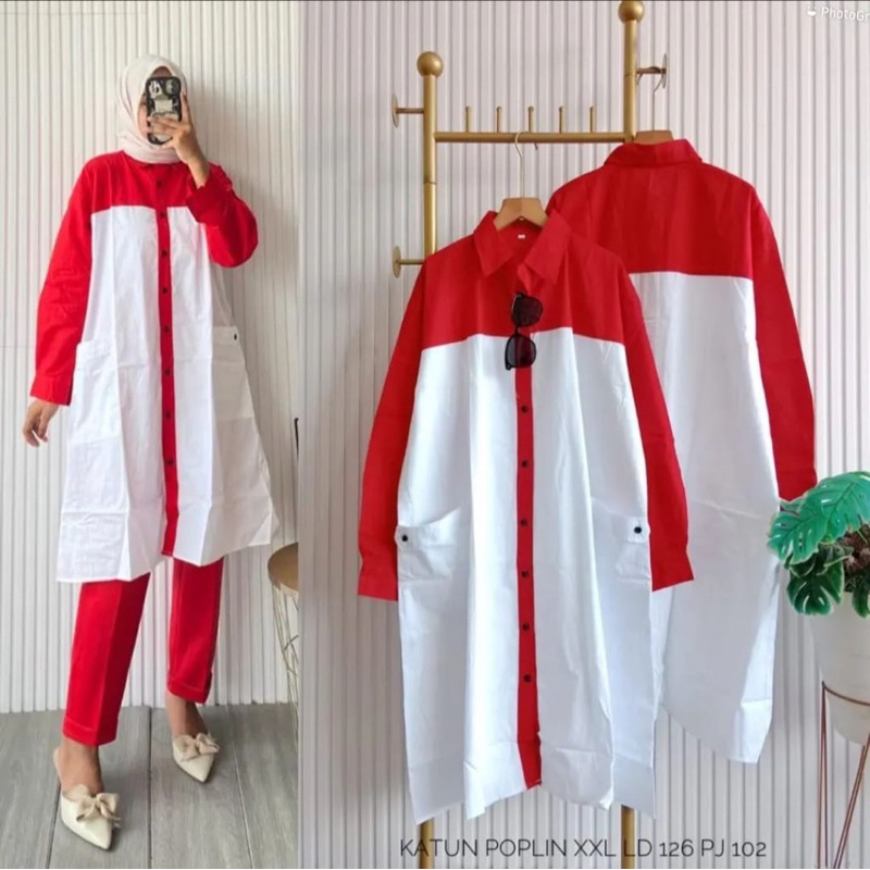 Tunik merah putih edisi 17 Agustus