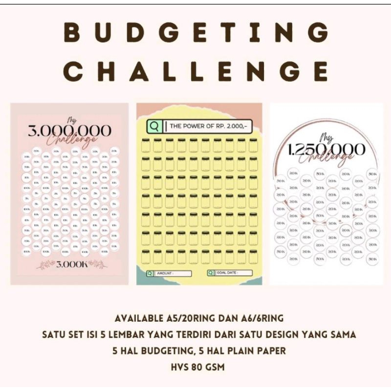 

ISI KERTAS BINDER BUDGETING PLANNER KEUANGAN
